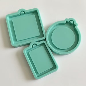 Christmas Ornament Photo Frames Silicone Molds - Resin Molds - Picture Frame Molds