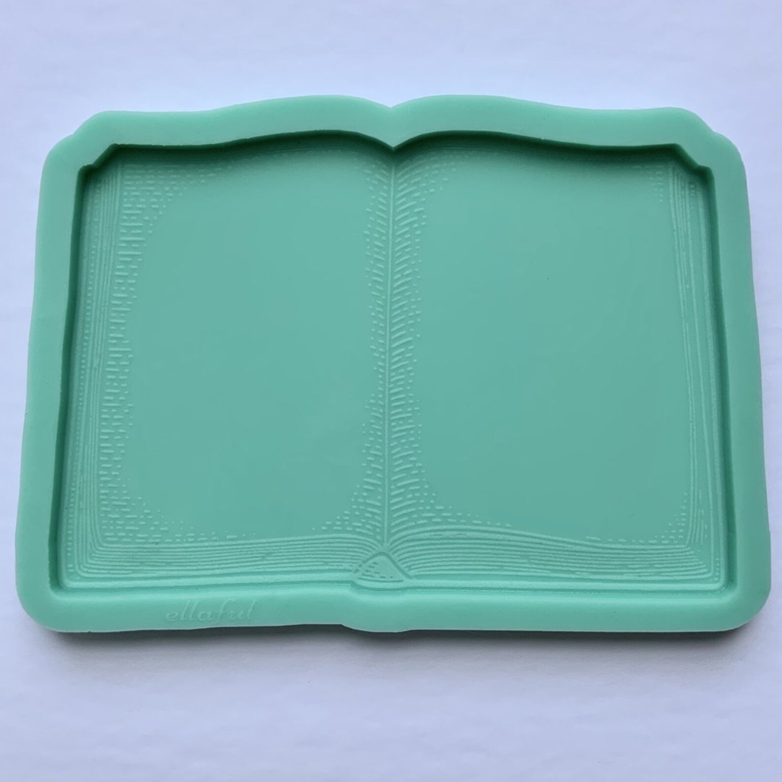 Open Book Silicone Mold 2 Sizes Resin Mold Etsy
