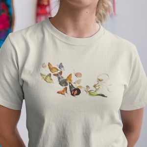 Fairycore Shirt Fairy Clothing Cottagecore Clothes Fairy Core Gifts butterfly shirt butterfly tshirt Fairy Tee Coquette T Shirt for Women