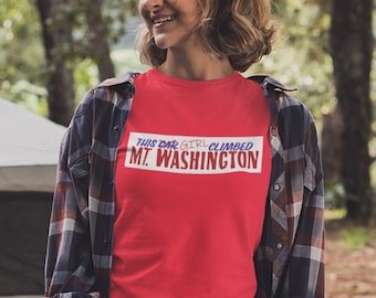 I Climbed MT Washington Shirt Mount Washington NH Tee mountain hiking TShirt MT Washington New Hampshire White Mountains Hiking Gift For Her
