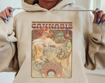 Cannabis Sweatshirt Stoner Sweatshirt Stoner Christmas Gift Weed Sweatshirt Marijuana 420 Weed Lovers Gift Trendy Hoodies Weed Gift For Her