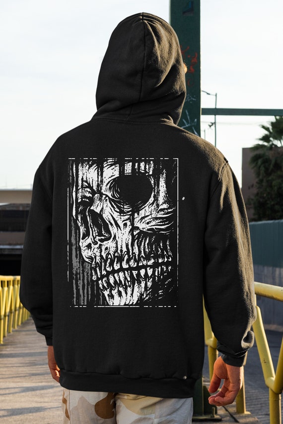 Hoodie with skull on back new arrivals