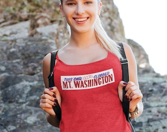 MT Washington Racerback Tanktop Mount Washington Tanktop Hiking Racerback Tank Top Mt Washington Shirt T Shirt Tee Mt. Washington gift women