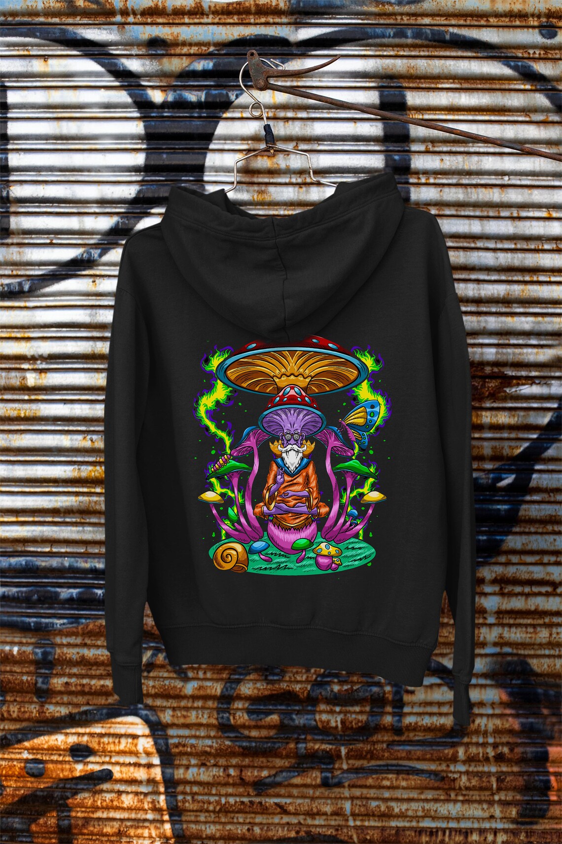 Hippie Psychedelic Mushroom Men's Bomber Jacket
