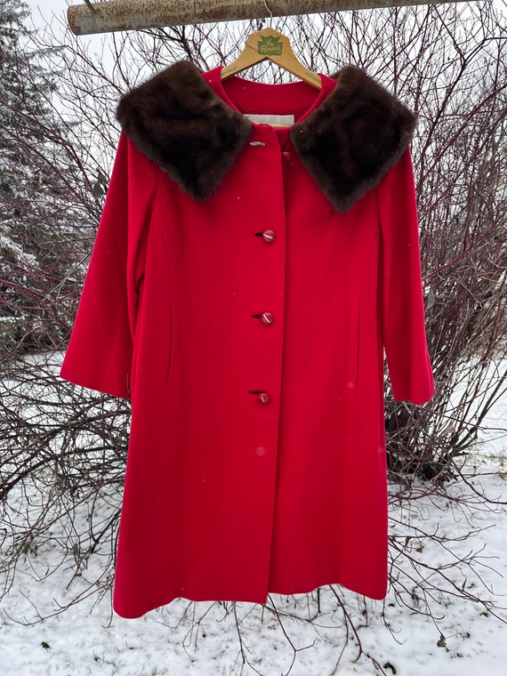 Beautiful Red Cashmere Coat