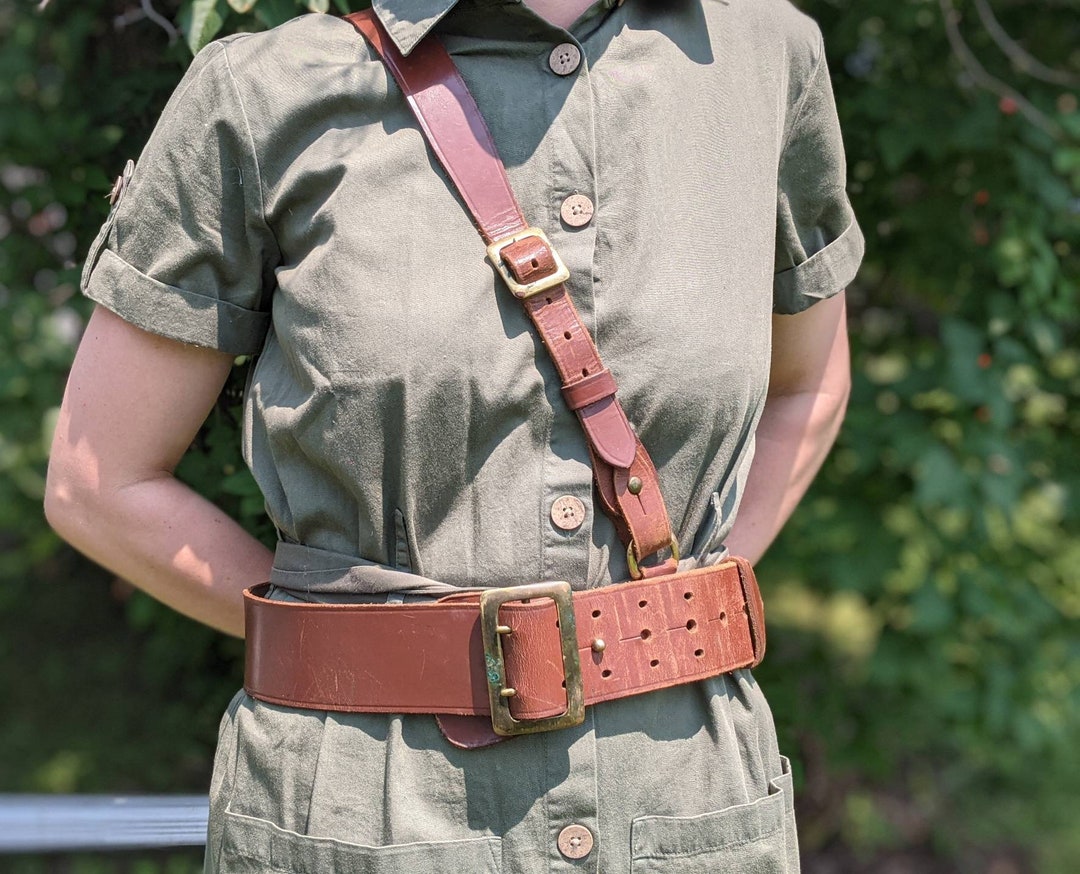 Vintage Military Belt Etsy