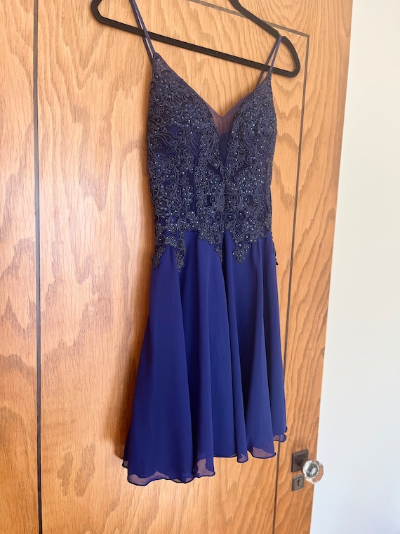 Elegant Navy Blue Dress by TigerLily