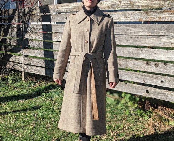 Vintage Tweed Overcoat - image 1