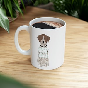 Mug papa GSP - cadeau papa chien - pointeur allemand à poil court - cadeau GSP - cadeau pointeur allemand à poil court