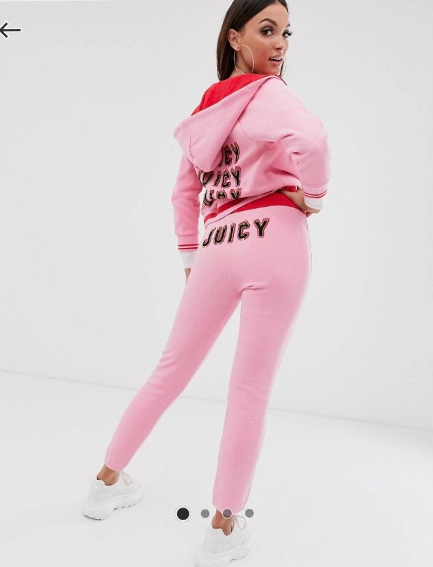 Juicy Couture sold out BNWT Y2k pink black label tracksuit Etsy