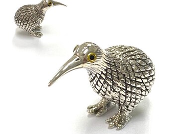 2er SET bronze Metall KIWI ca 8cm Vogel Neuseeland New Zealand Figur NEUSEELAND 