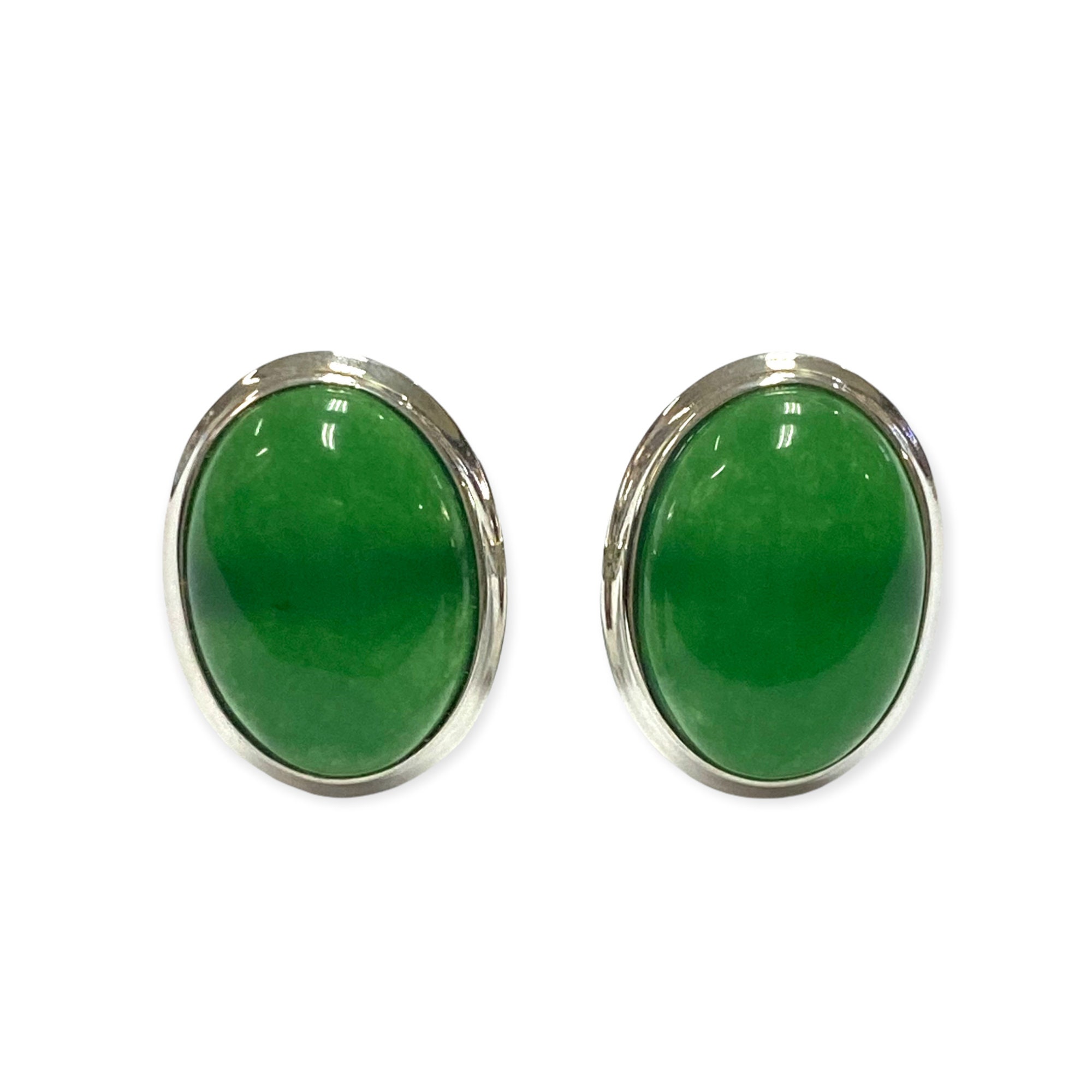 Victorian Style Oval Green Jade Cufflinks 925 Sterling Silver Mens Fathers  Day Gift - Etsy