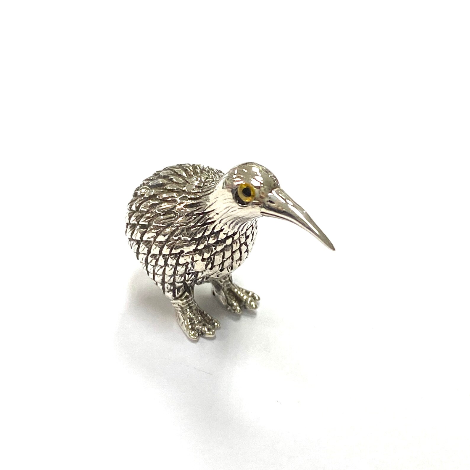 Collectible Victorian Style Kiwi Bird Figurine With Glass Eyes Etsy