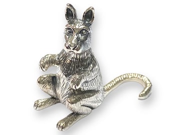 Sammler Victorian Style Känguru Figur 925 Sterling Silber