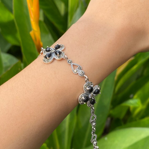 Four leaf sale clover bracelet silver