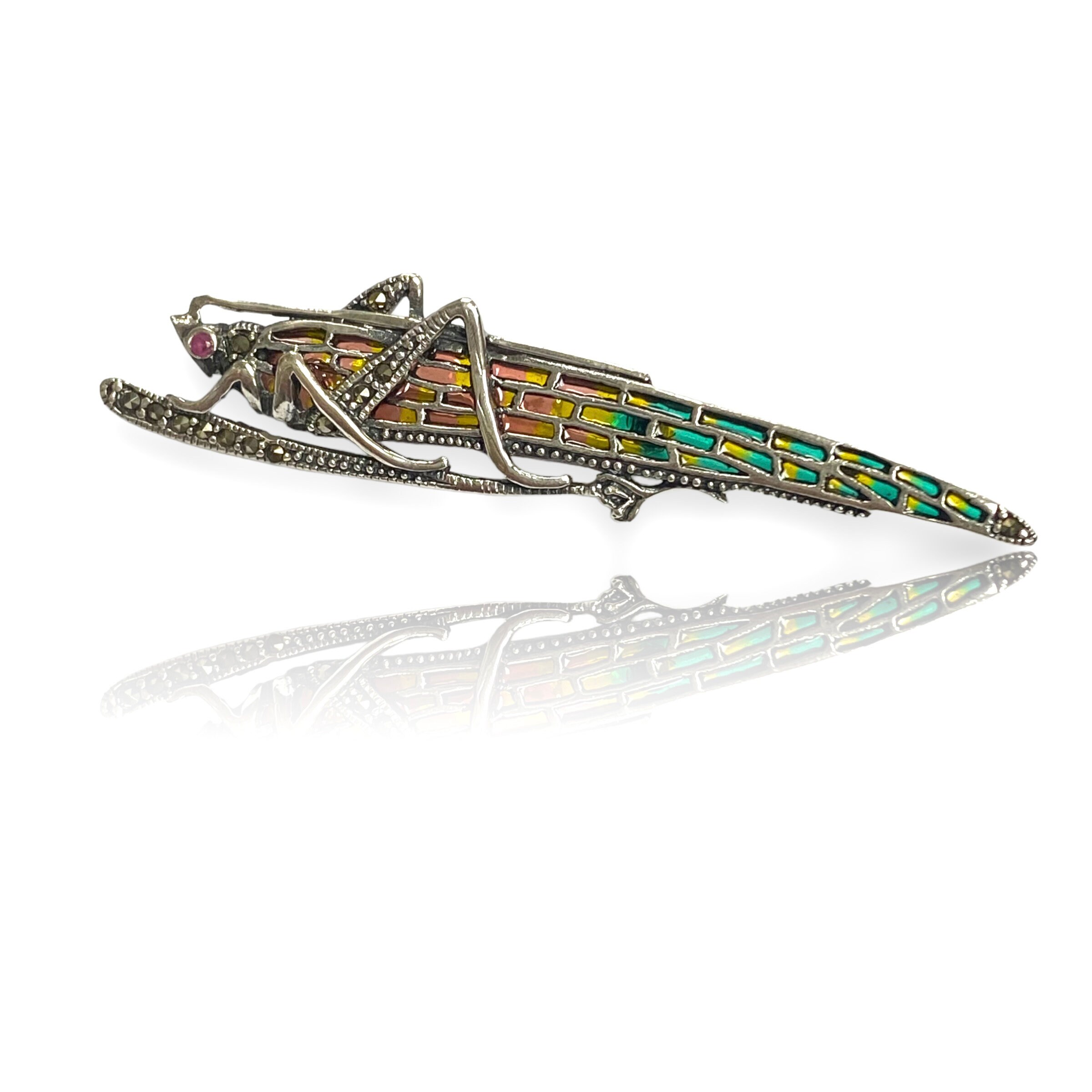 Grasshopper brooch sale
