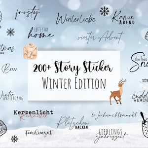 200+ Instagram Story Stickers | Winter Edition XL
