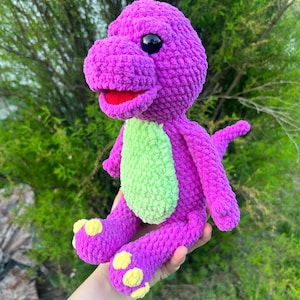Imaginary Purple Dinosaur, Barney Plushie, Purple Dinosaur Plushie