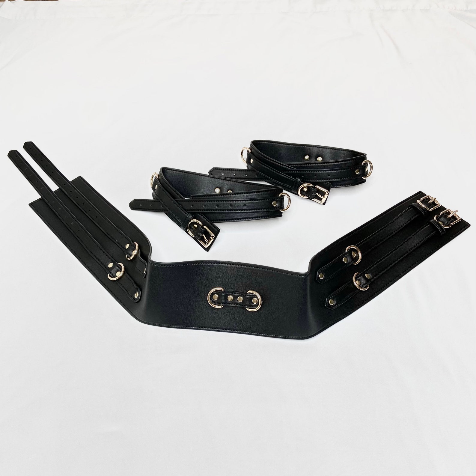 Black Waist & Thigh cuffs High Quality Material with elegant Etsy