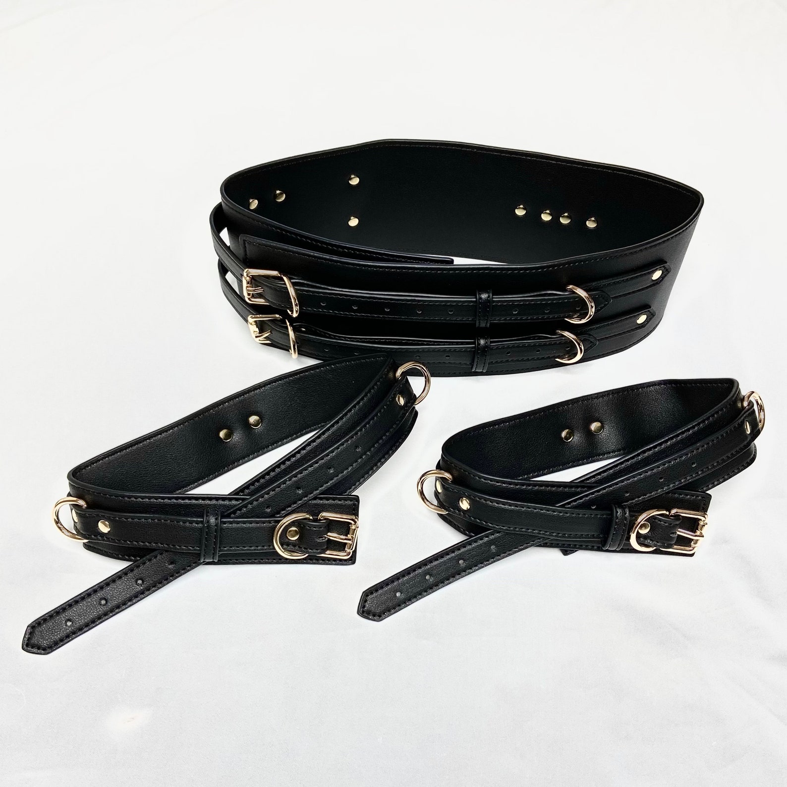 Black Waist & Thigh cuffs High Quality Material with elegant Etsy