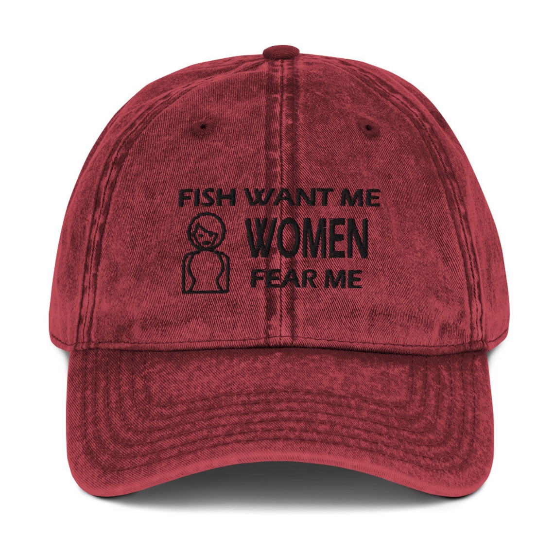 Fish want me women fear me hat Funny vintage hat fishing hat Etsy