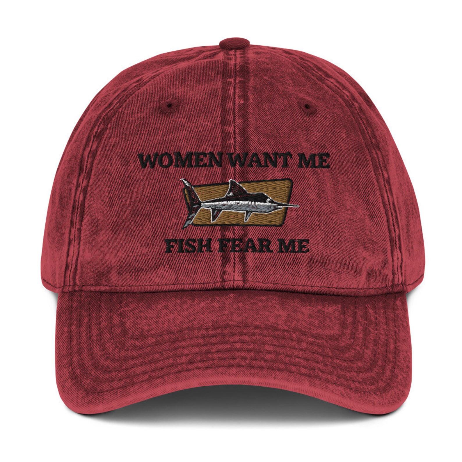 Women want me fish fear me hat Fishing hat Fishing Lover Etsy