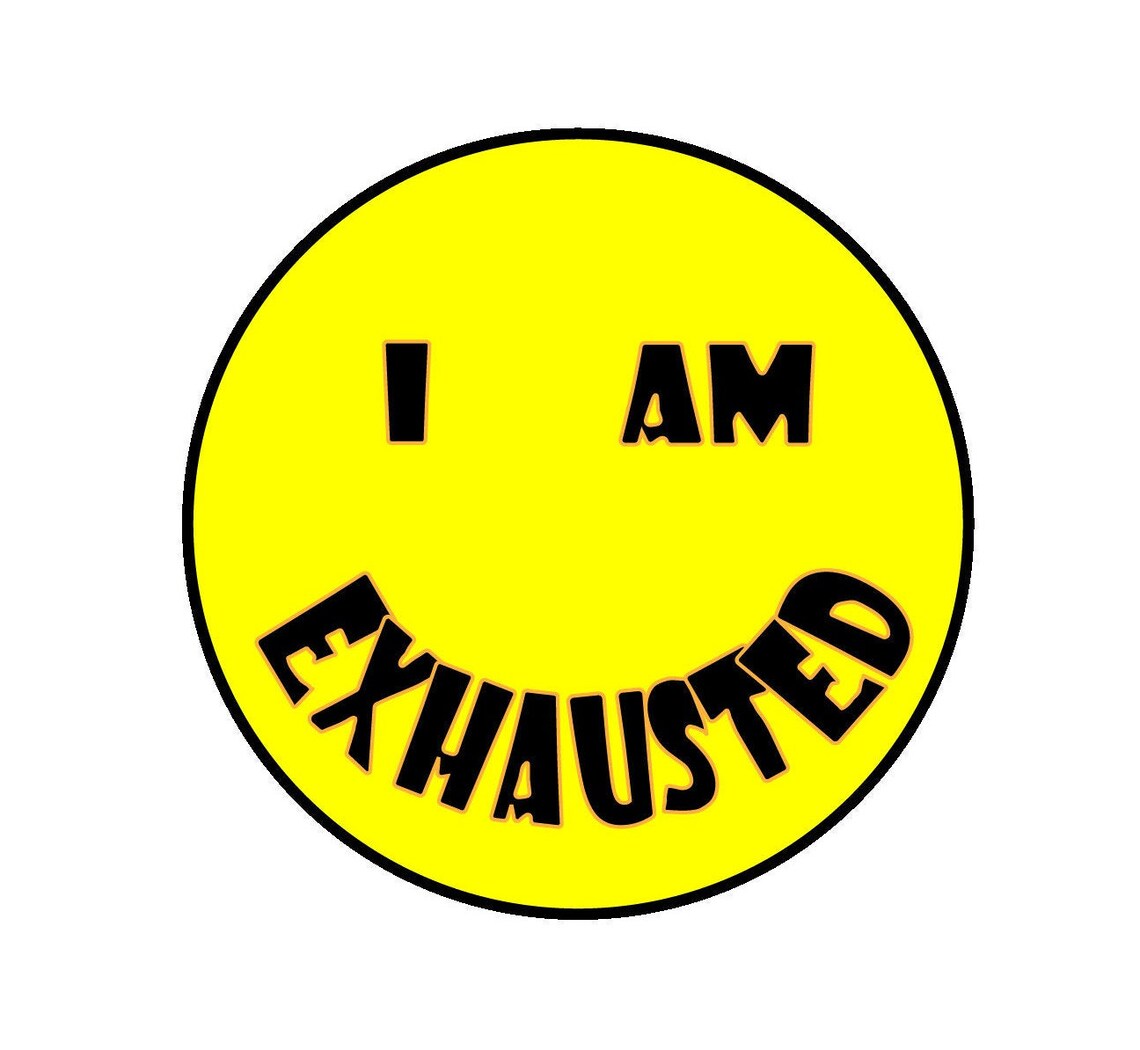 Ich bin erschöpft Smiley Gesicht Aufkleber Etsy