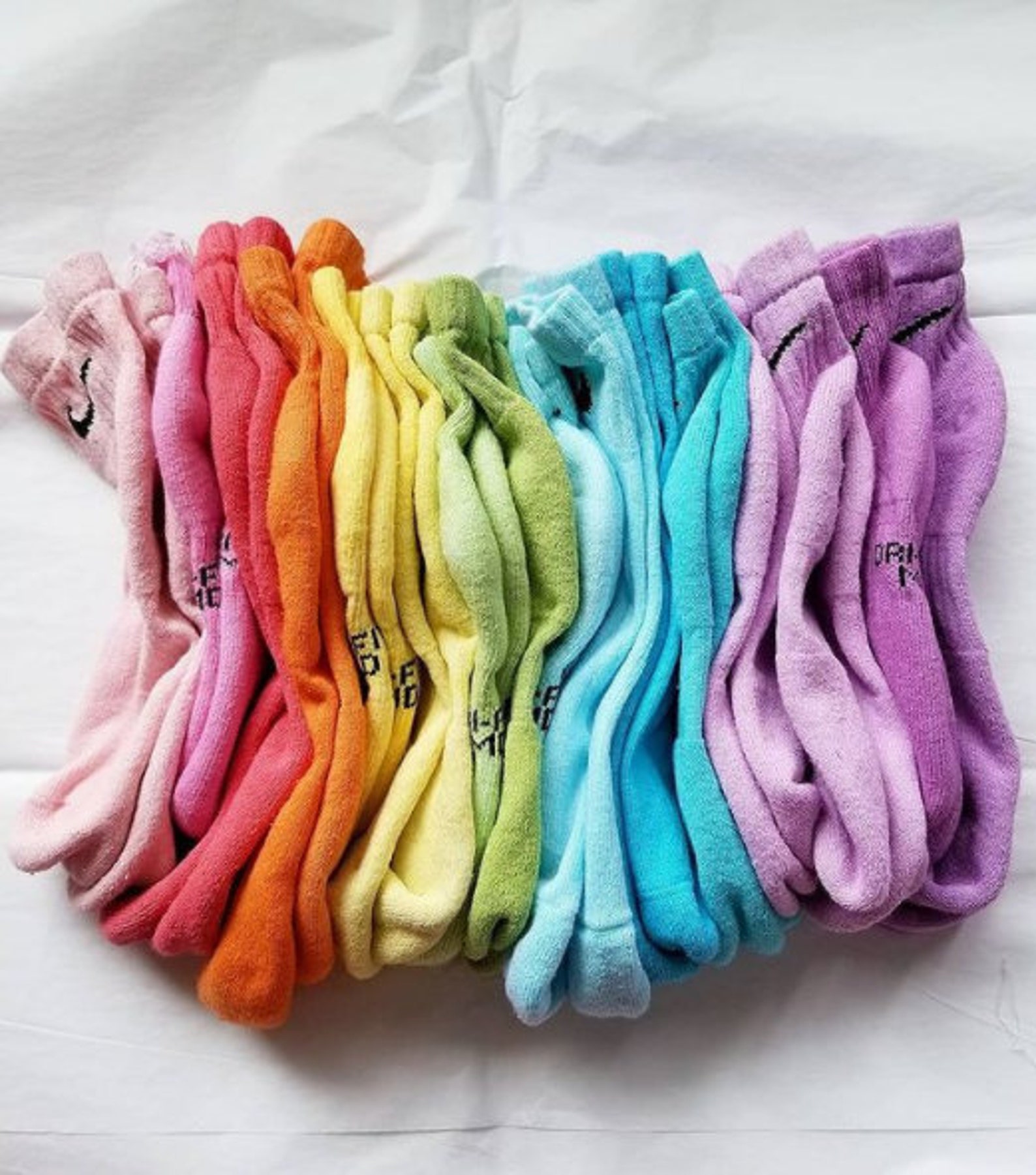 colored nike socks pastel