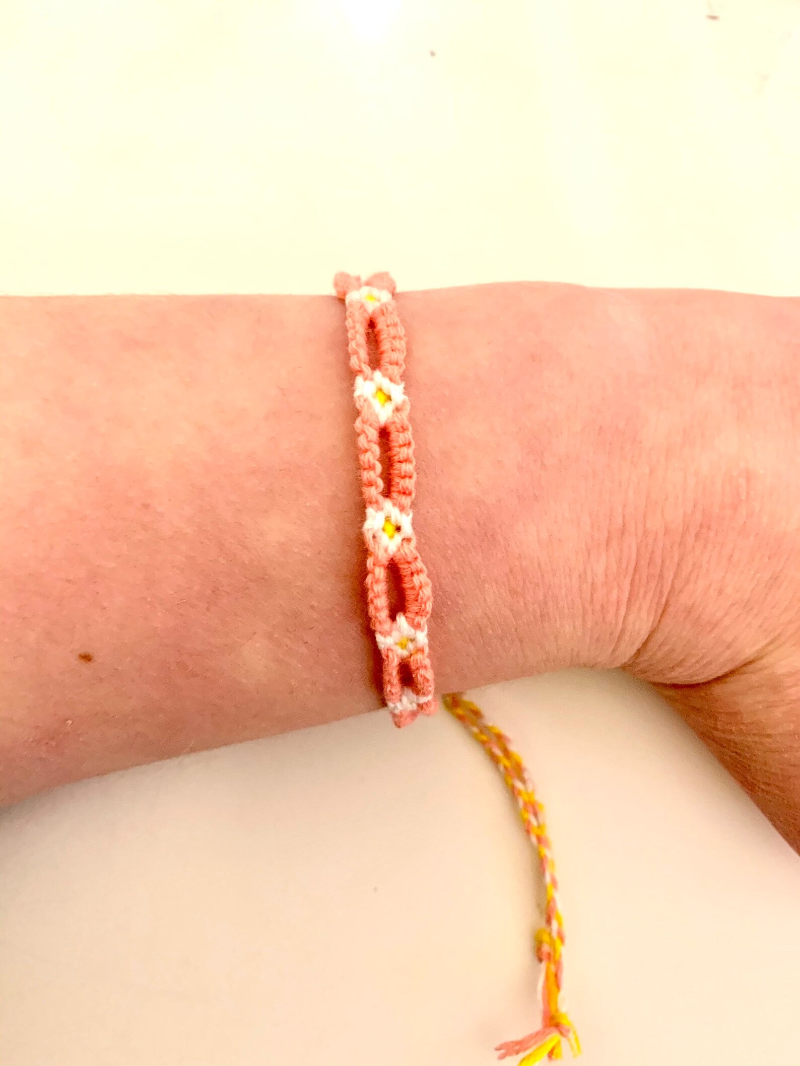 Daisy chain chainlink friendship bracelet popular trendy cute Etsy