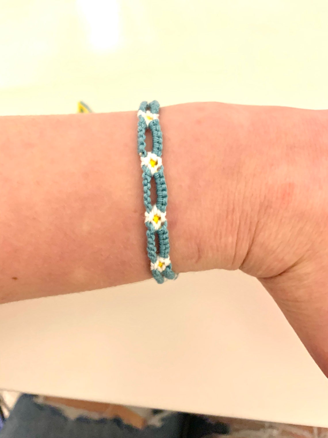 Daisy chain chainlink friendship bracelet popular trendy cute Etsy