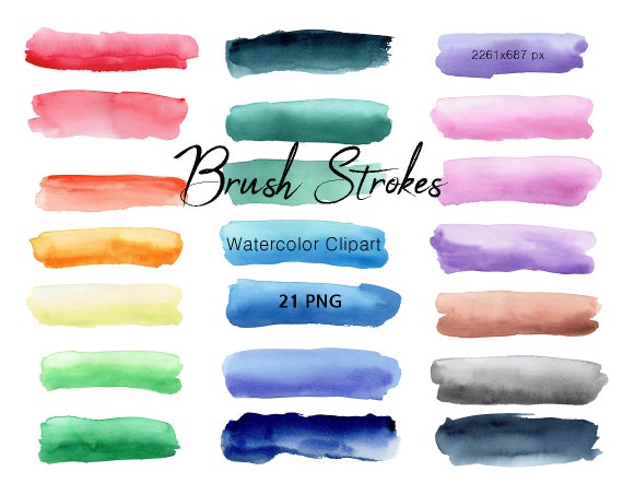 Watercolor lines clipart,brush stroke,original hand painted,Background Clipart,Splashes Clipart,Free Commercial Use