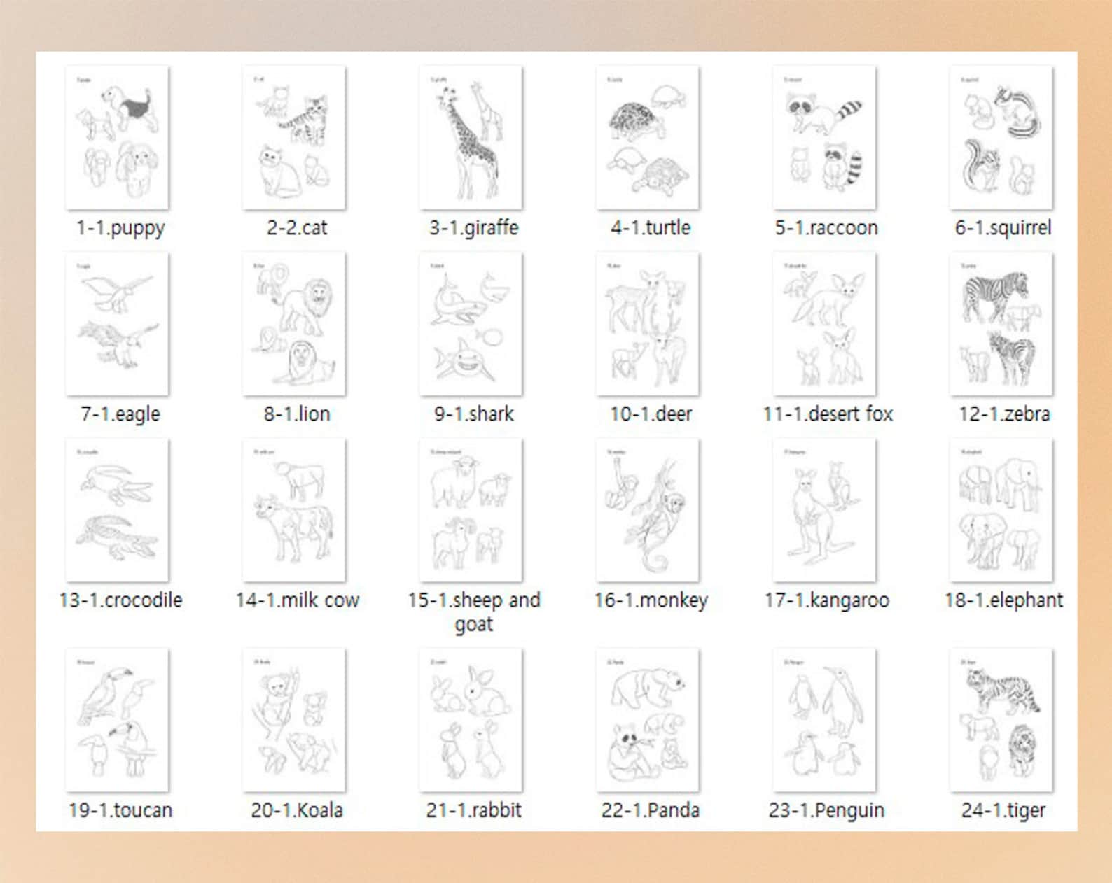 Drawing Inamig How to Draw Croquis for Kids Step by Step Cute Animals Intermediate ...