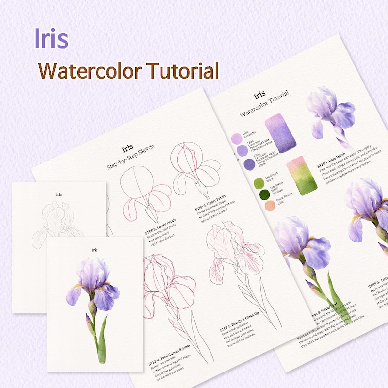 Watercolor Tutorials - Etsy
