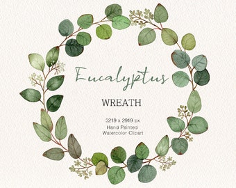 Watercolor Greenery clipart,Eucalyptus arrangements,Eucalyptus Wreath,Wedding clipart,Eucalyptus Frame,hand painted,Free Commercial Use