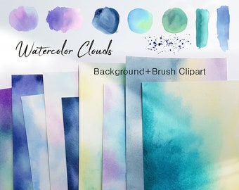 Watercolor clipart,background paper,abstract watercolor splash clipart,background PNG,Free Commercial Use
