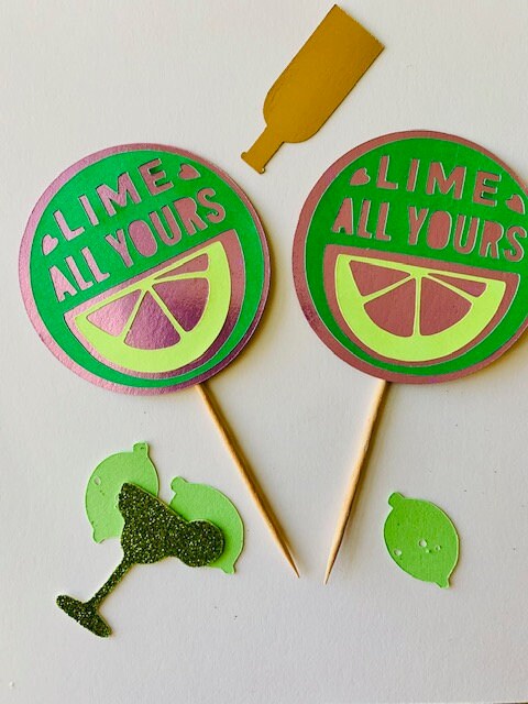 Margarita Cupcake Toppers Set of 12 | Etsy