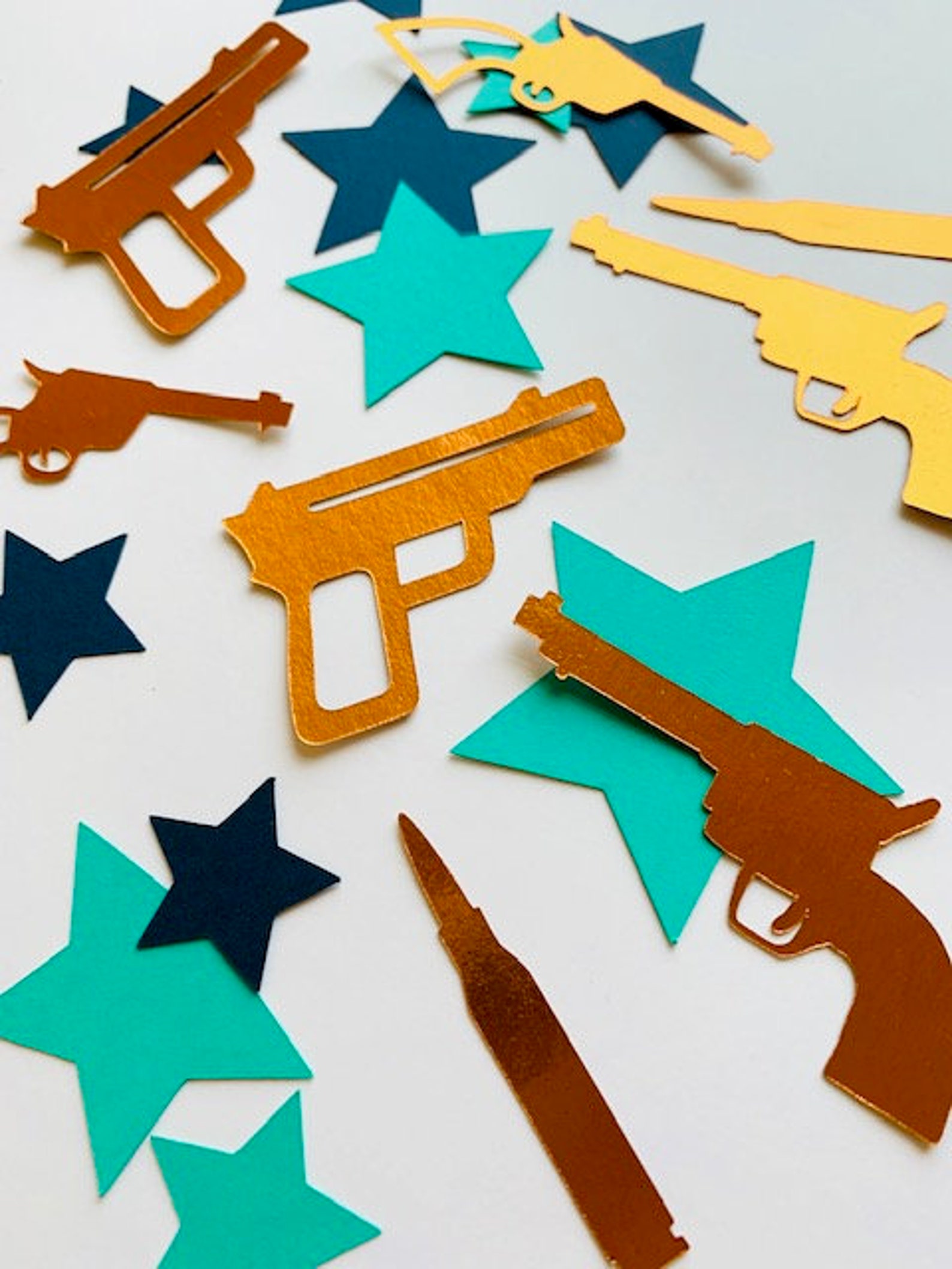 Guns and Ammo Confetti 75 Pieces Etsy