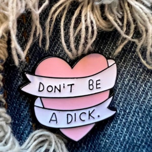 Cute Pink Heart Enamel Pin, Heart Pin, Enamel Pins, Cute Enamel Pins, Hat Pin, Jacket Pin, Humorous Pins, Brooch