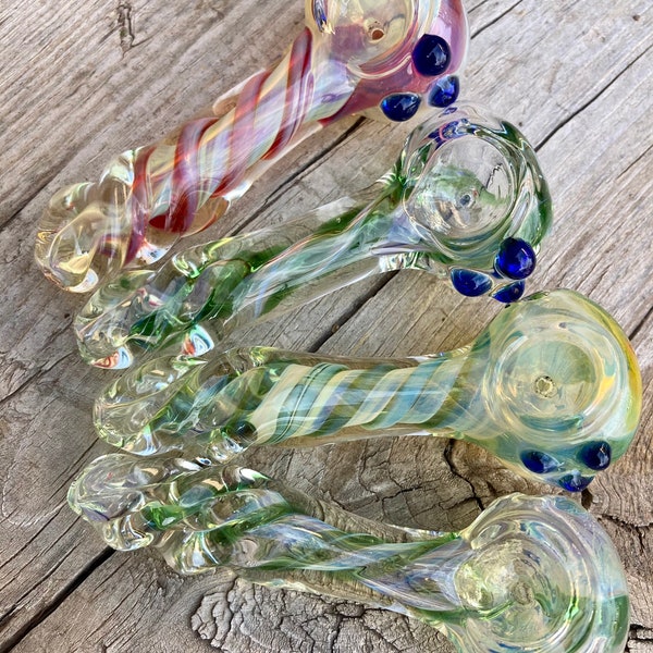 Twisted Glass Pipes - Etsy