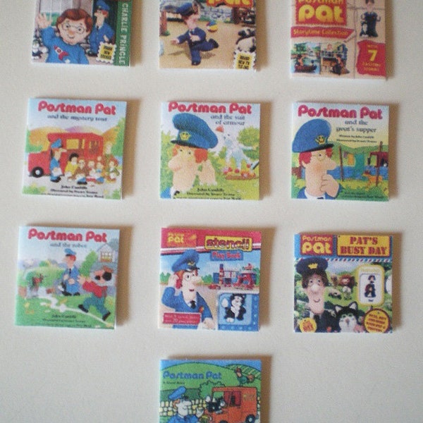 Dolls House miniature accessories - Postman Pat books