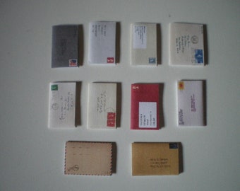 Accessoires miniatures Dolls House - Lettres et enveloppes