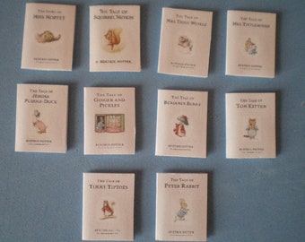 Dolls House miniature accessories - Beatrix Potter books