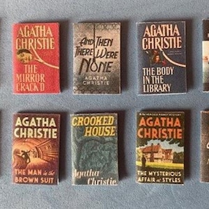 Miniatuuraccessoires poppenhuis - Agatha Christie-boeken