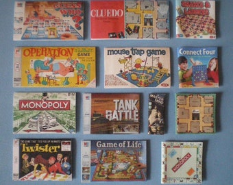Dolls house accessories - Board games