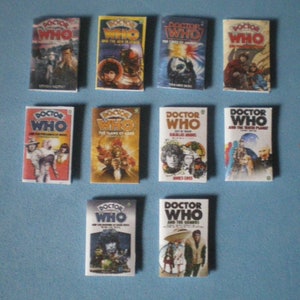 Dolls house accessories - Dr Who Target books