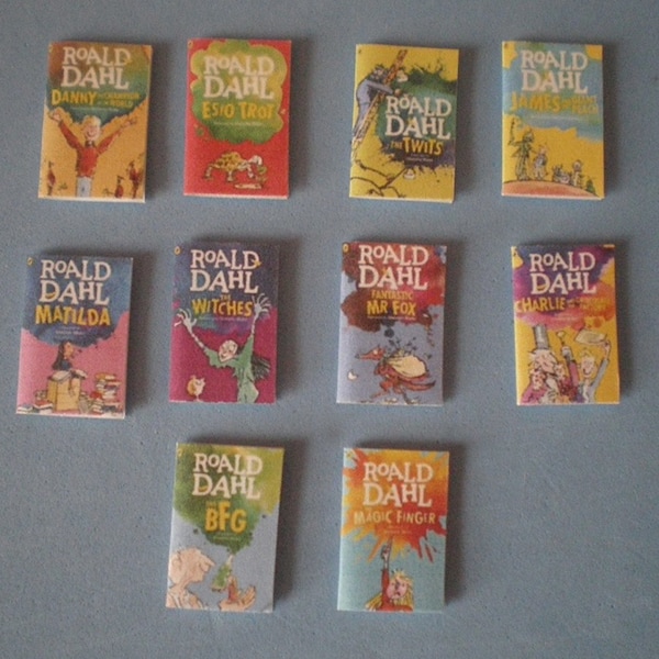 Dolls House miniature accessories - Roald Dahl books