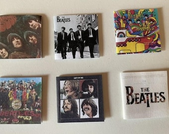 Akcesoria do domku dla lalek - albumy Beatlesów x 6