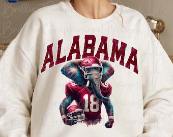 Alabama Football PNG Clipart. Sublimation File. DTF. Crimson Tide Fan. Alabama Print Files