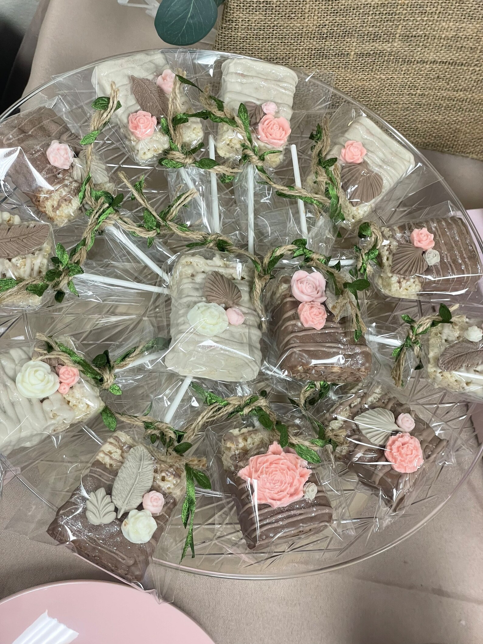 Boho Theme Baby Shower Chocolate Covered Treats Boho Dessert Table