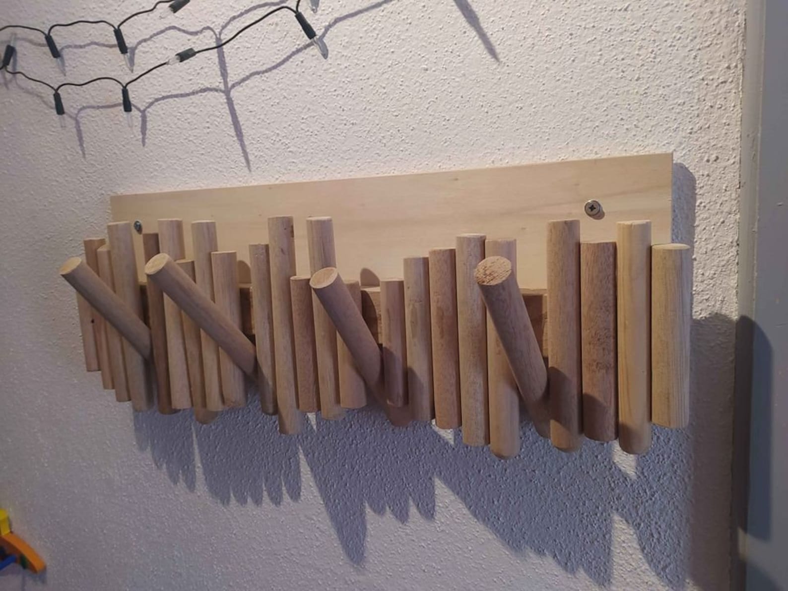 Porte manteau mural en promo bois
